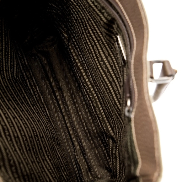 Prada Cinghiale-trimmed Canapa Tote - Picture 7 of 7